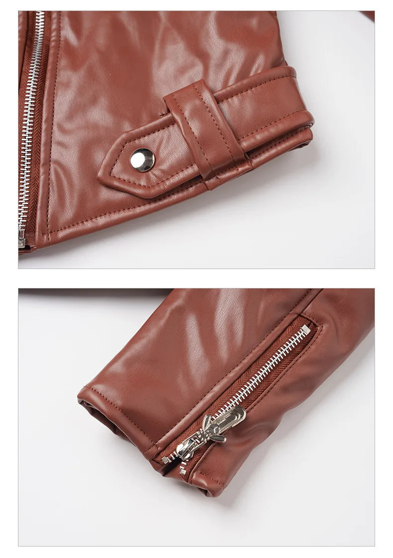 Moto Chic Slim Leather Jacket Rich Allure