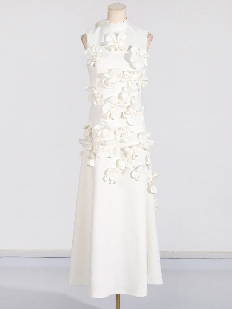 Lace Luxe Patchwork High Waist Dress