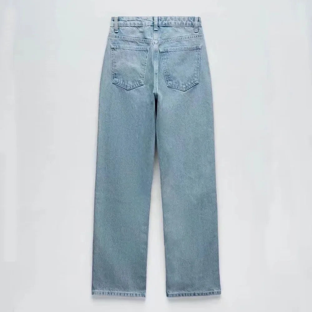 Retro Charm Cropped Denim Navel Jacket