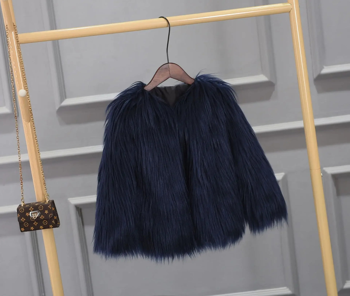 Cozy Pelt Faux Fur Button Coat