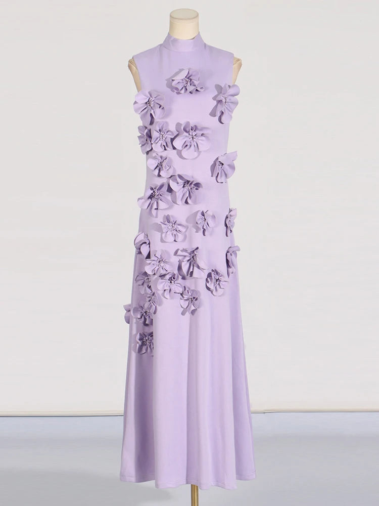 Lace Luxe Patchwork High Waist Dress