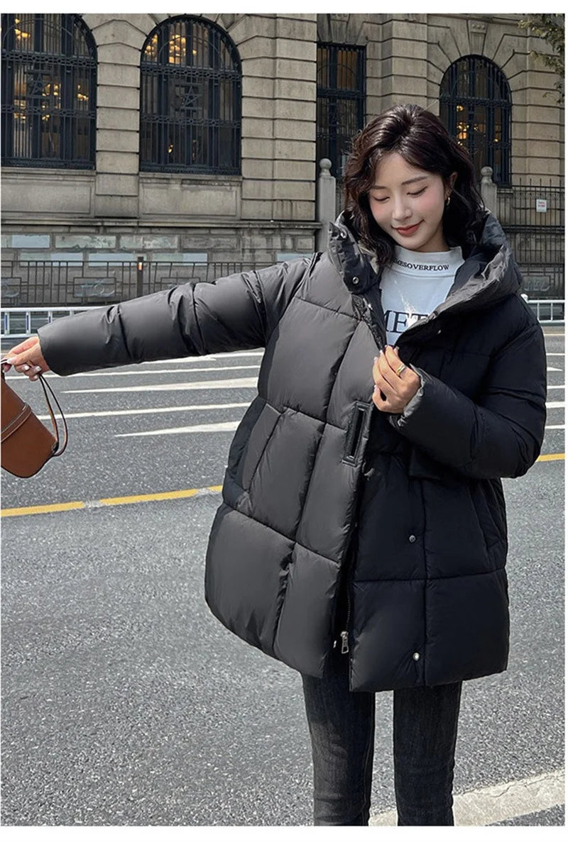 Cozy Hood Loose Winter Cotton Parka