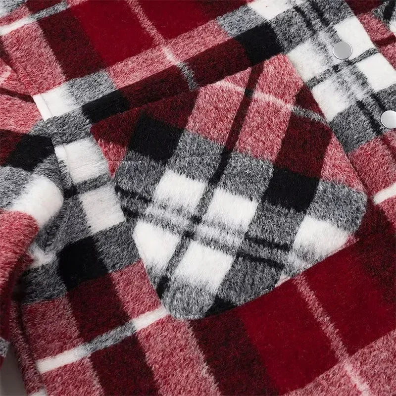 Elegant Single-Button Woolen Coat