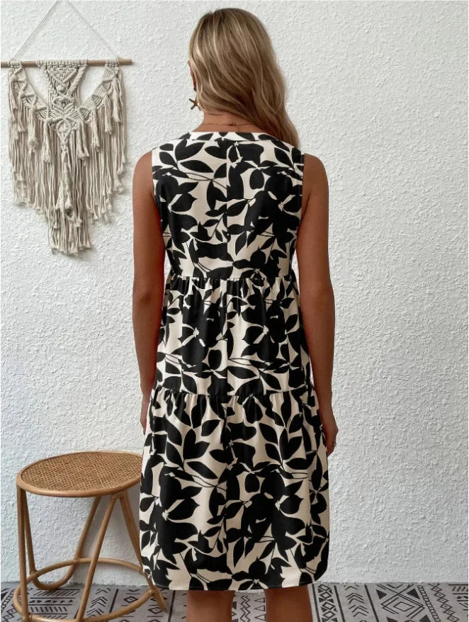 Boho Bliss Ruffle Mini Dress