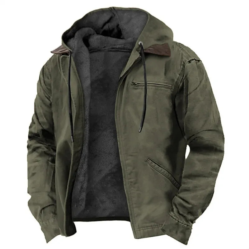 Warm Fleece Hooded Winter Jacket