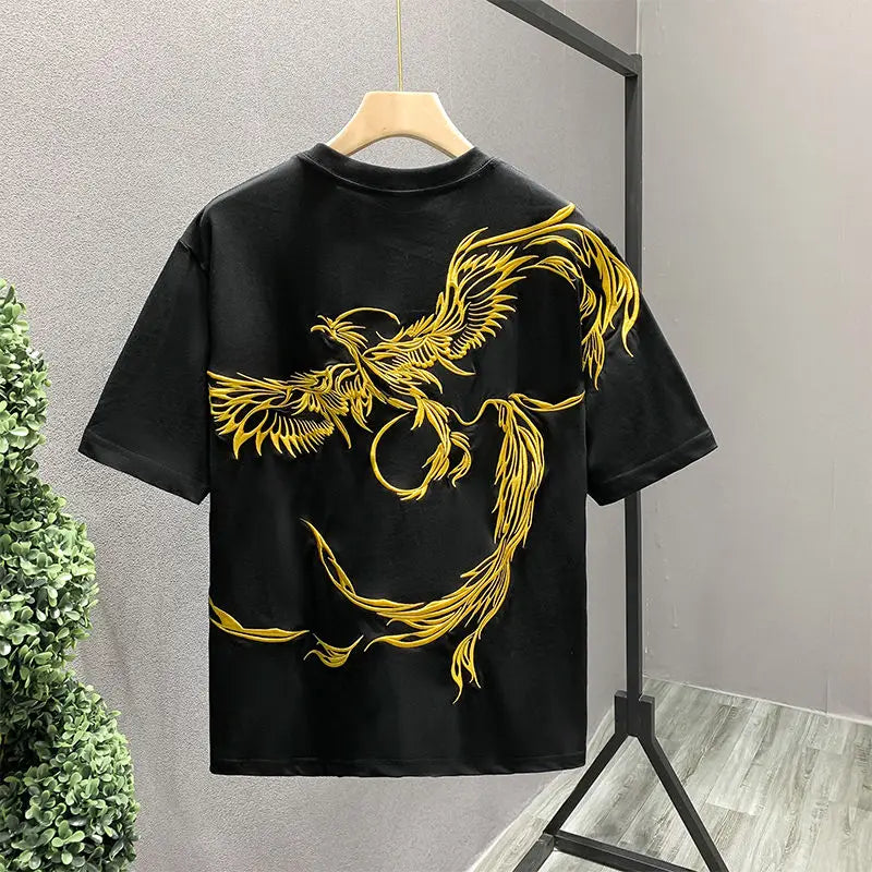 Embroidered Youth Trend T-Shirt Rich Allure