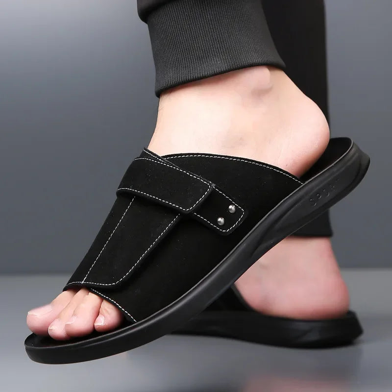 Men’s Suede Leather Beach Sandals