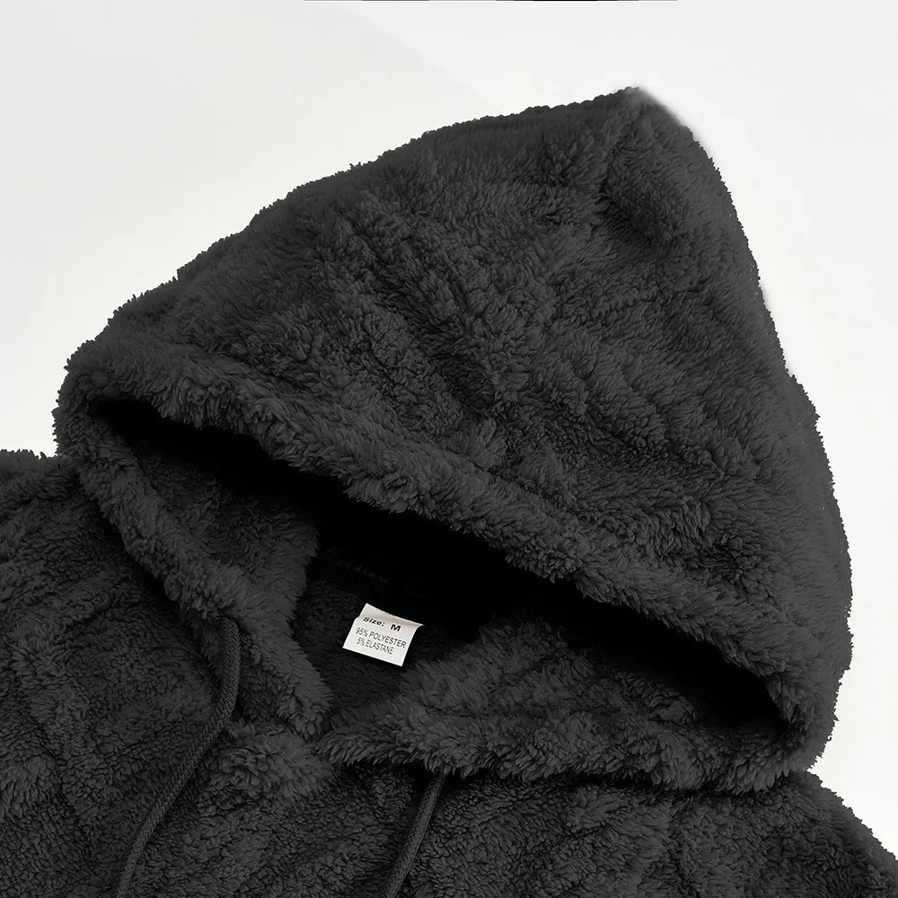 Shadow Weave Luxe Dual Velvet Hoodie