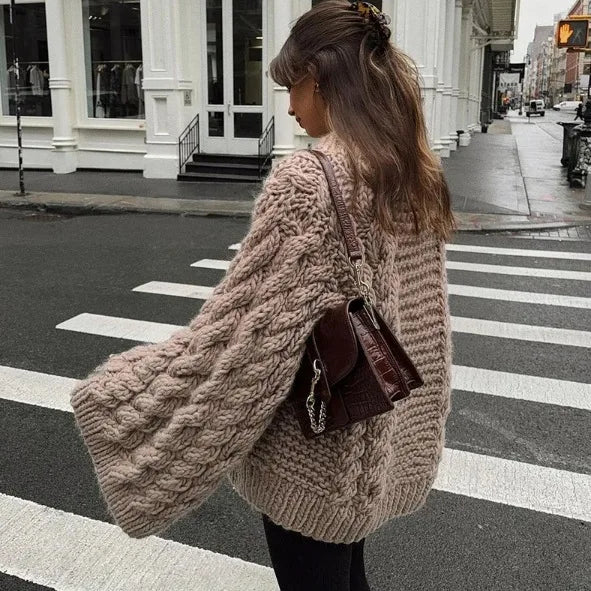 Twist Loom Chunky Knit Pullover Sweater