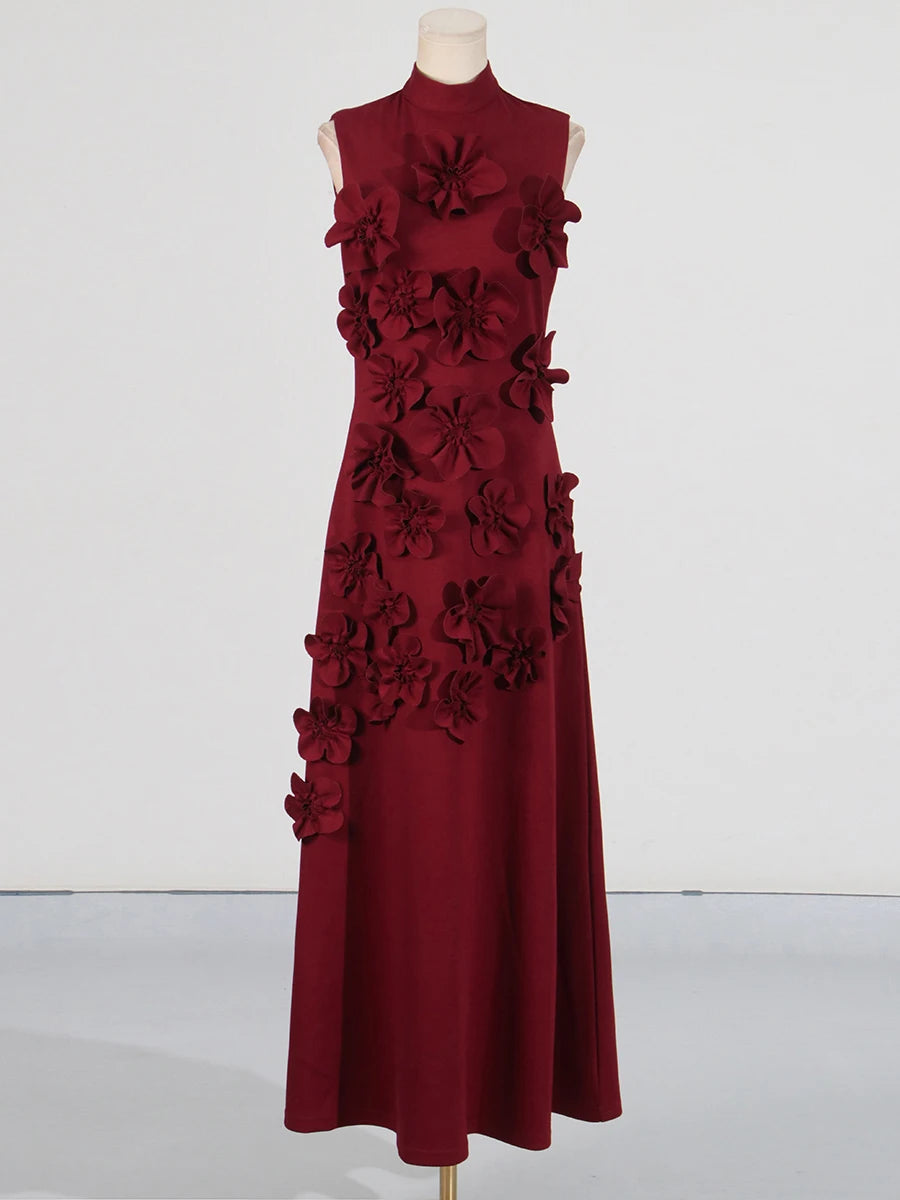 Lace Luxe Patchwork High Waist Dress Rich Allure