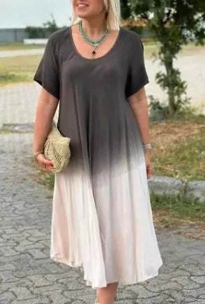 Luxe Flow Gradient Casual Dress