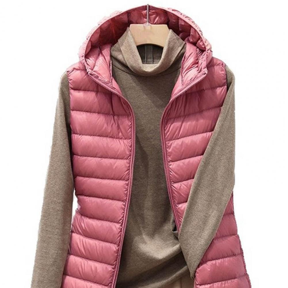 ThermaGlow Hooded Mid-Length Vest Coat