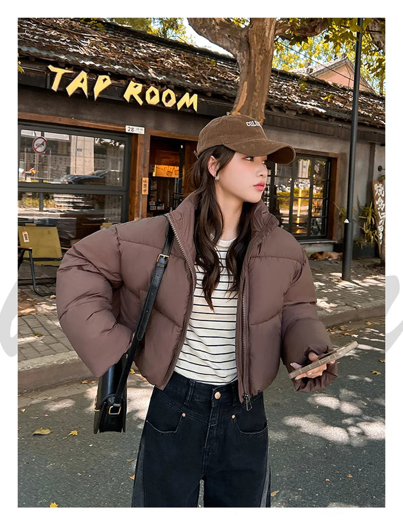 Snow Petal Short Padded Winter Jacket