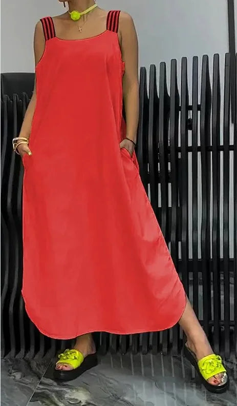 Casual Solid Color Summer Dress