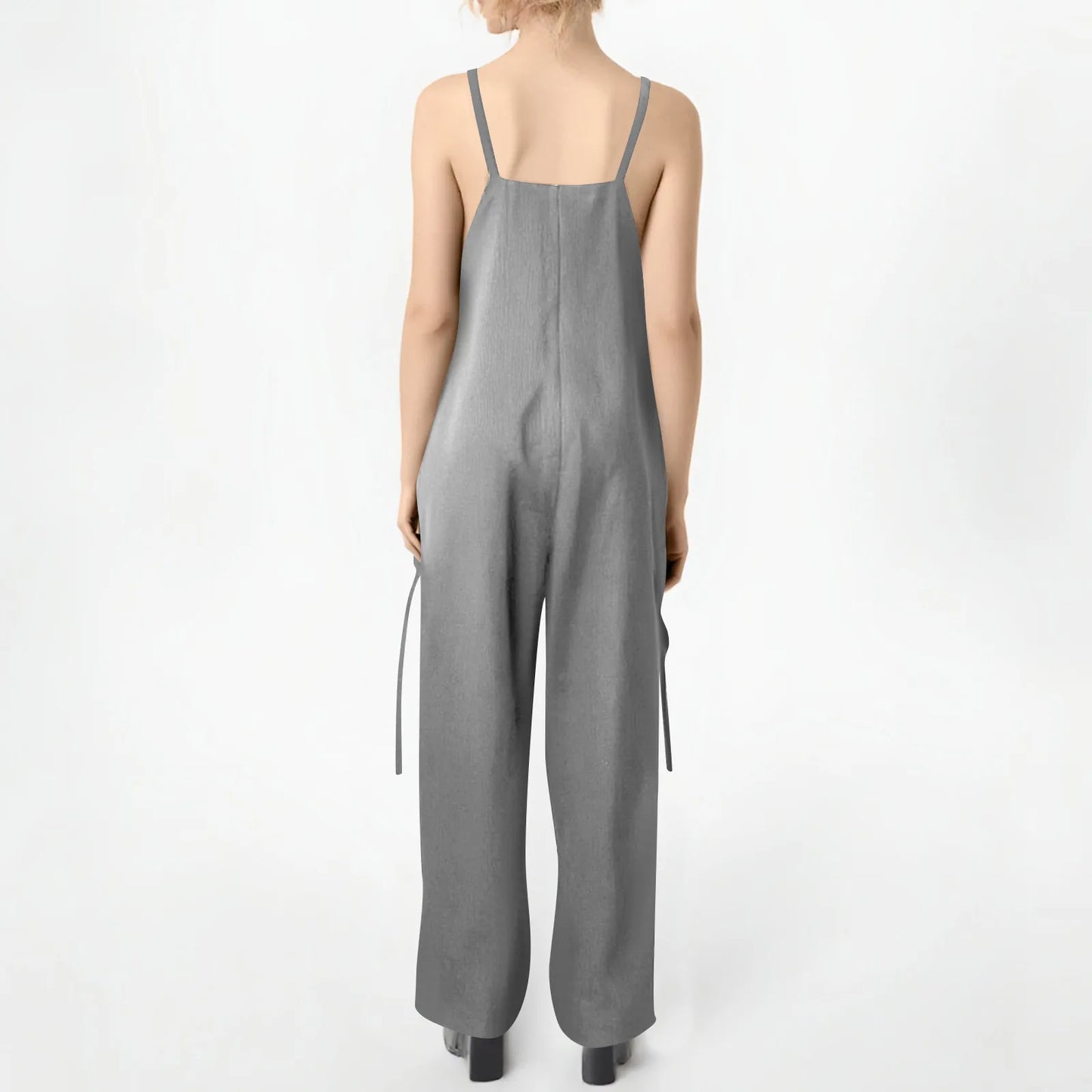 Effortless Charm V-Neck Jumpsuit