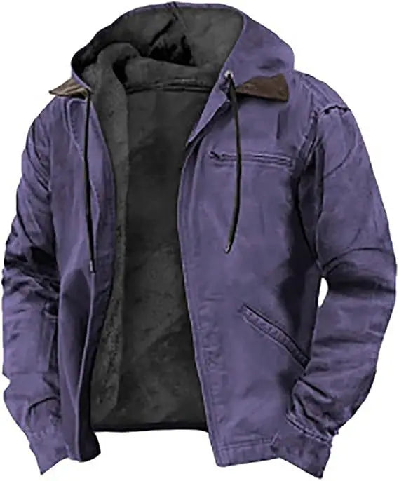 Frost Core Cotton Hooded Zip Jacket Rich Allure