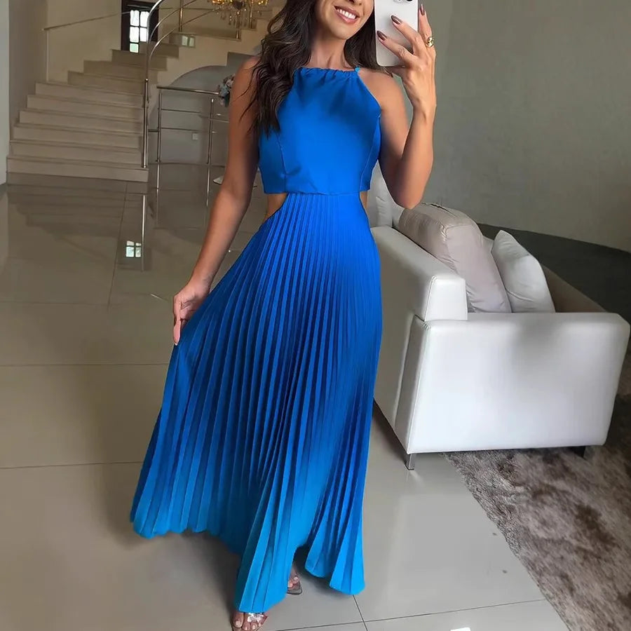 Elegance Flow Sleeveless Maxi Dress