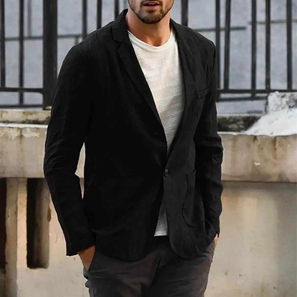 Lightweight Linen Blend Blazer