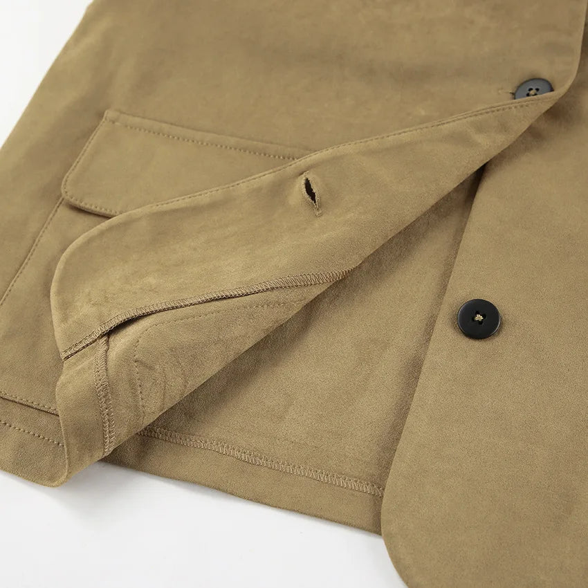 Lapel Pocket Short Jacket