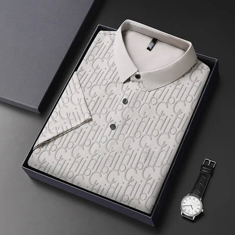 Printed Business Casual Polo