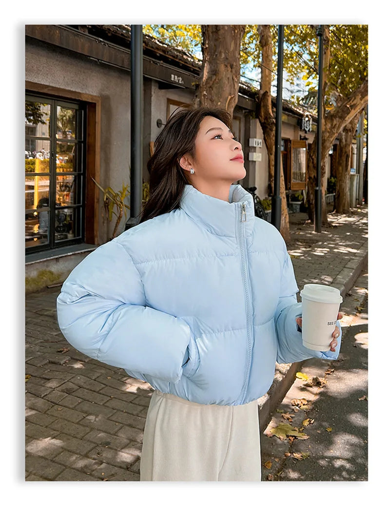 Snow Petal Short Padded Winter Jacket