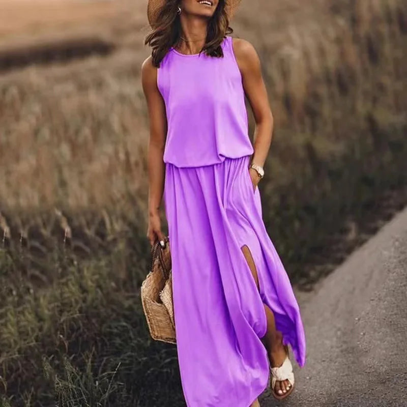 Sleeveless Suspender Office Sundress