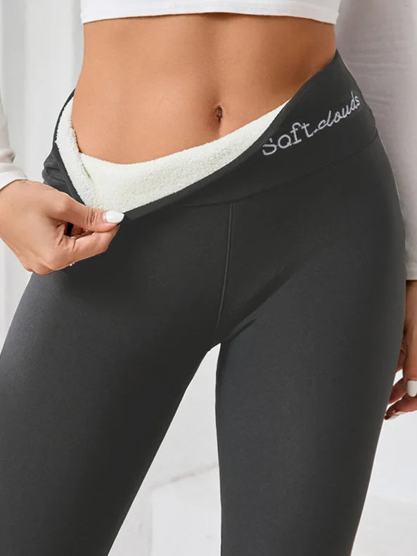 Plush Lined Thermal Leggings Rich Allure