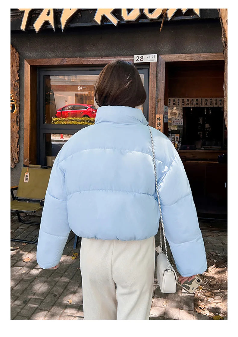 Snow Petal Short Padded Winter Jacket