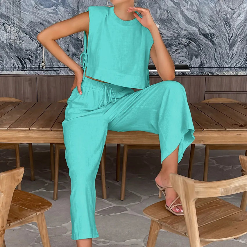 Chic Harmony Wide-Leg Pant Set