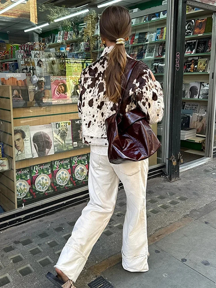 Spotted Style Vintage Short Jacket