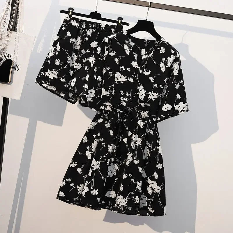Bloom Essence Chiffon Suit Set
