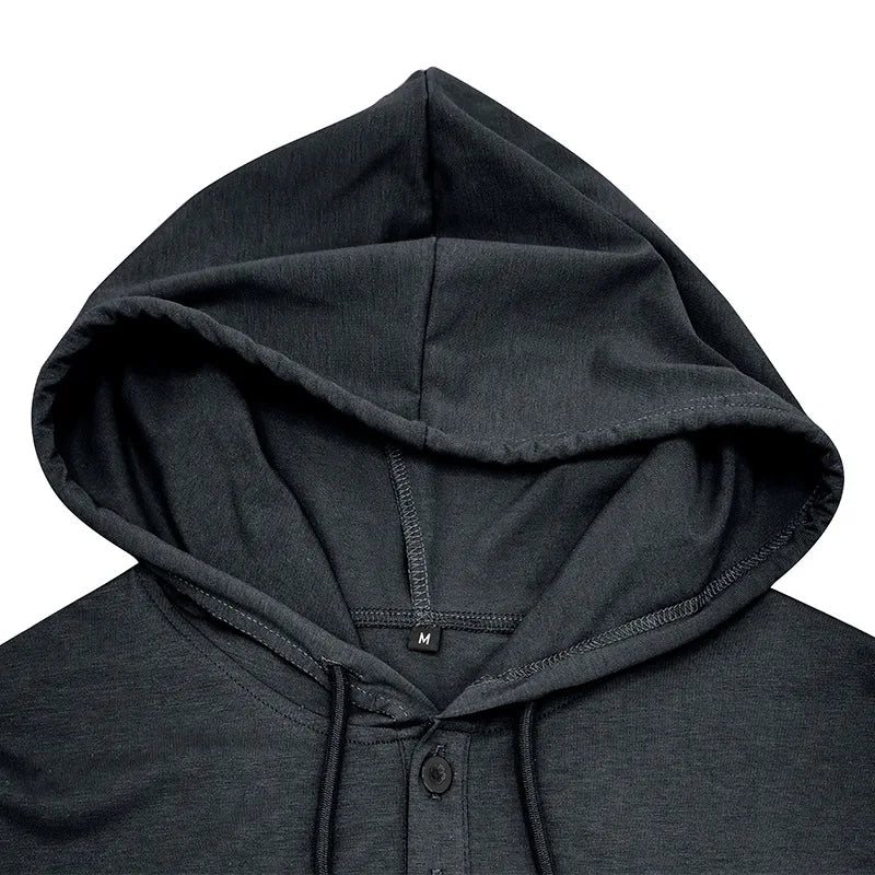 BreezeFit Hooded Henley Tee