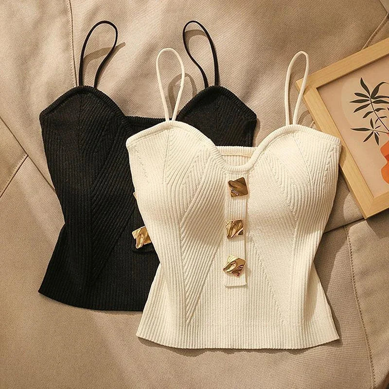 French Style Cross-Knit Camisole
