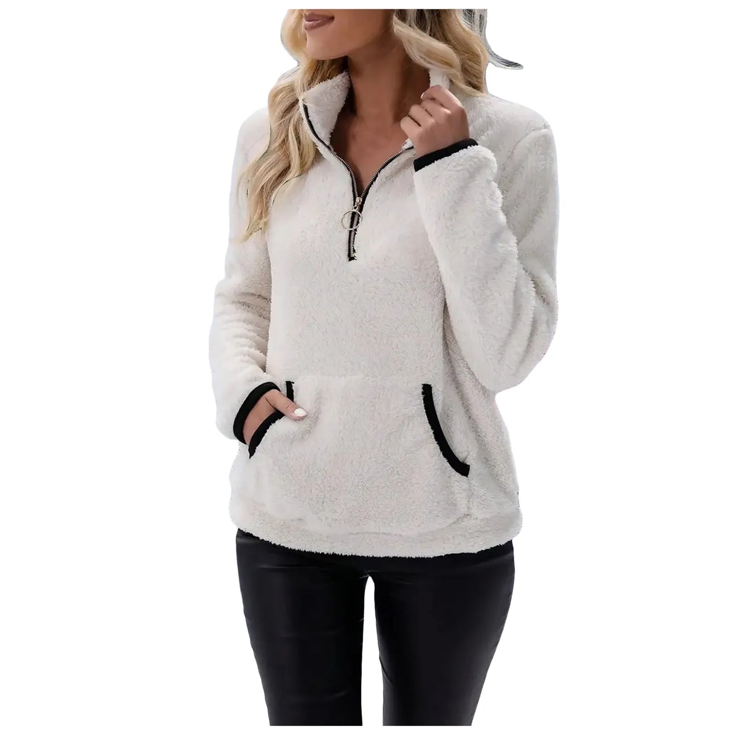 Cozy Zest Half-Zip Wool Pullover