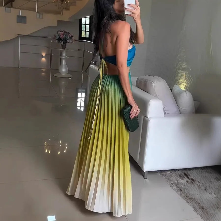 Elegance Flow Sleeveless Maxi Dress
