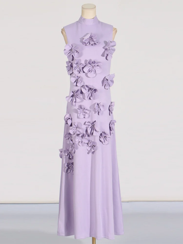 Lace Luxe Patchwork High Waist Dress