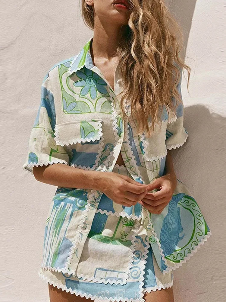 Tide Bloom Irregular Beach Set