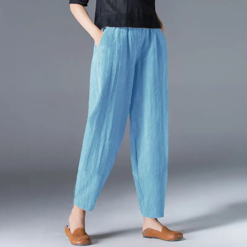 Breezy Ease Cotton Harem Pants
