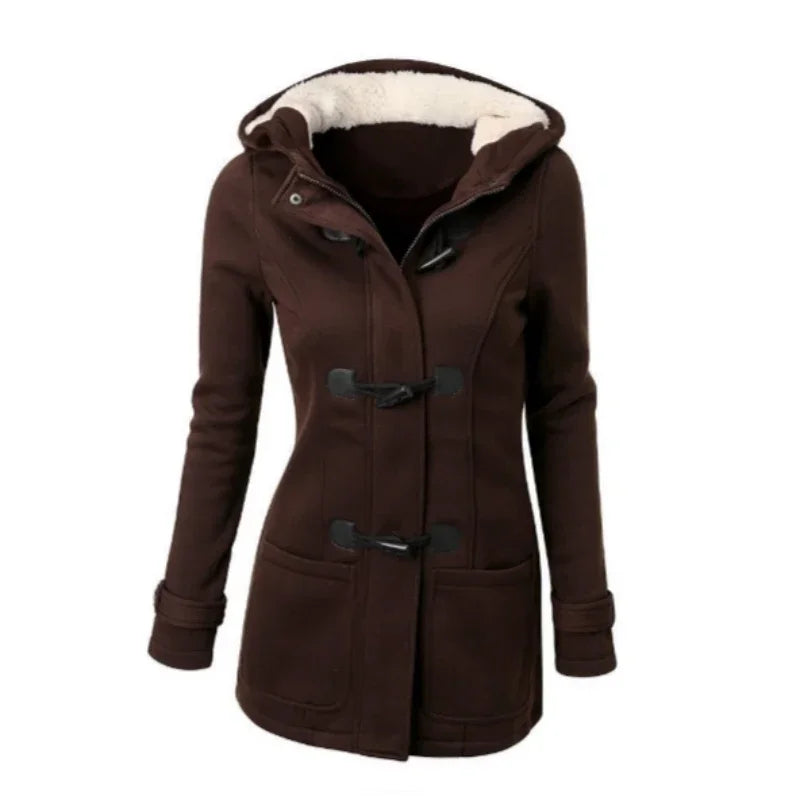 Hooded Zip Up Overcoat
