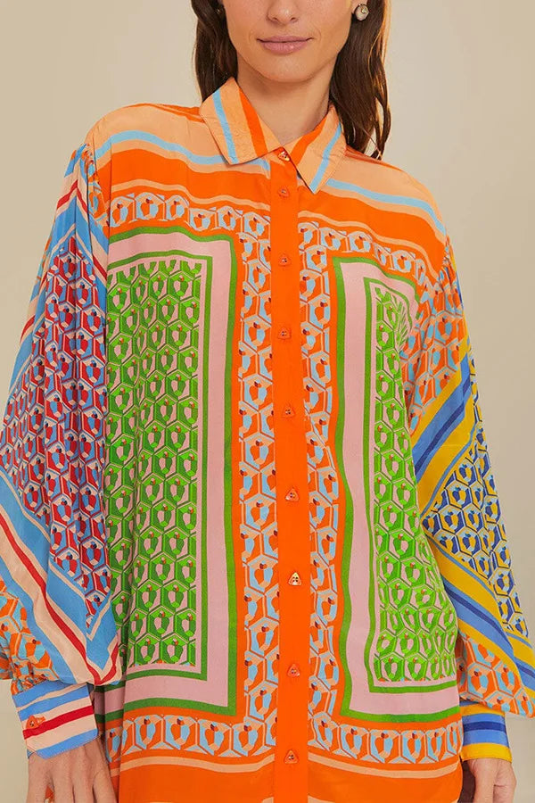 Lush Escape Printed Shirt Set