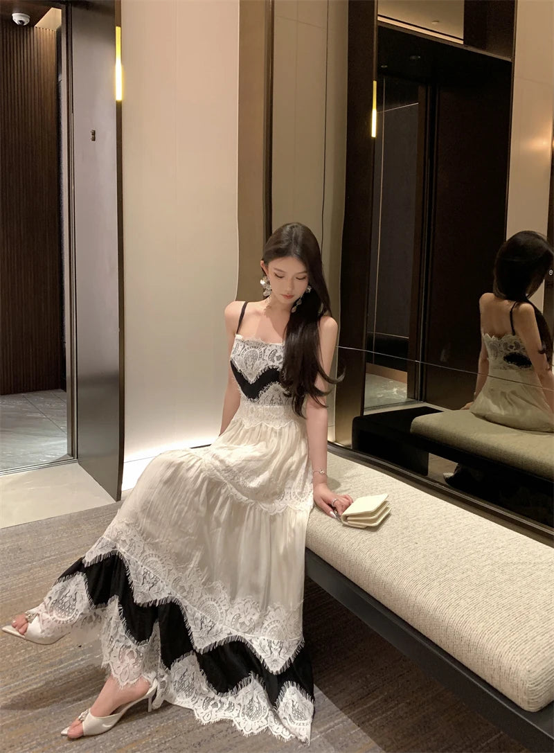 Lace Elegance Vintage Bodycon Dress