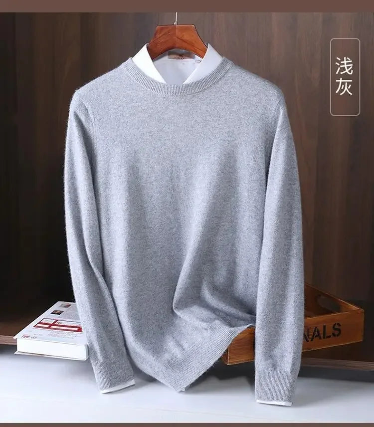 Men's Warm Cashmere Knit Sweater