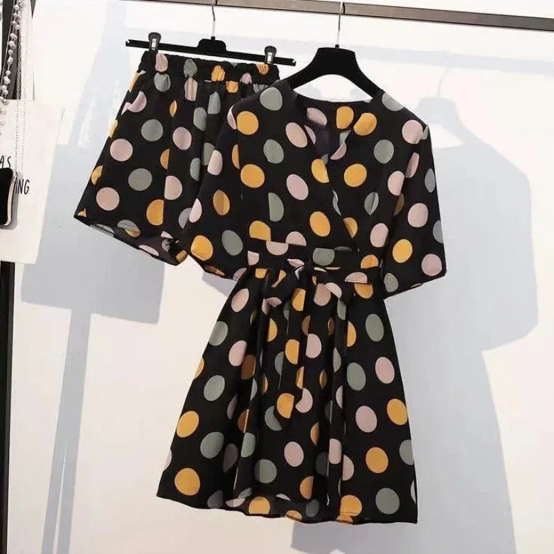 Bloom Essence Chiffon Suit Set
