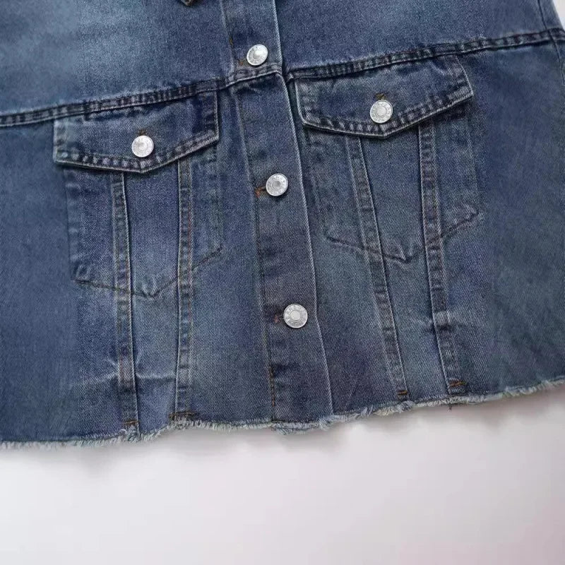 Indigo Drape Plus Denim Jacket