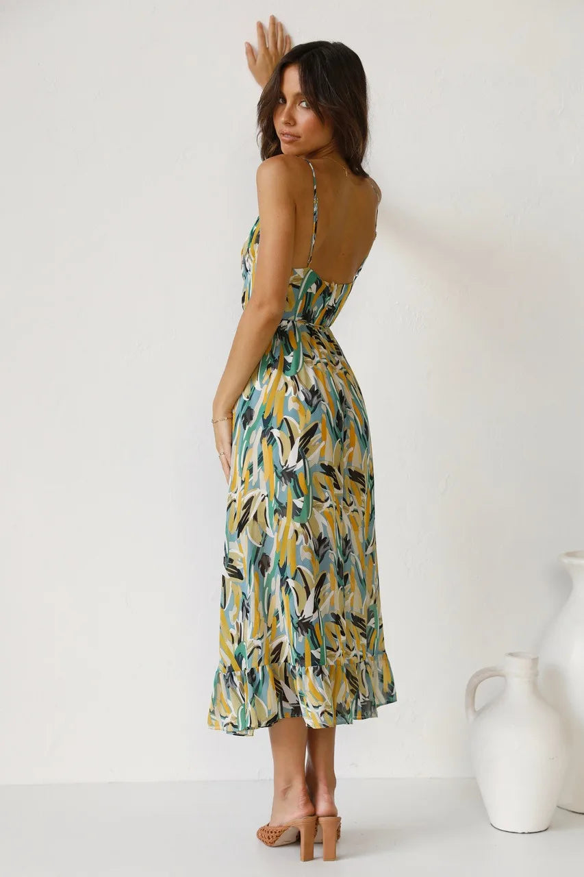 Fungus Edge Elegance Maxi Dress
