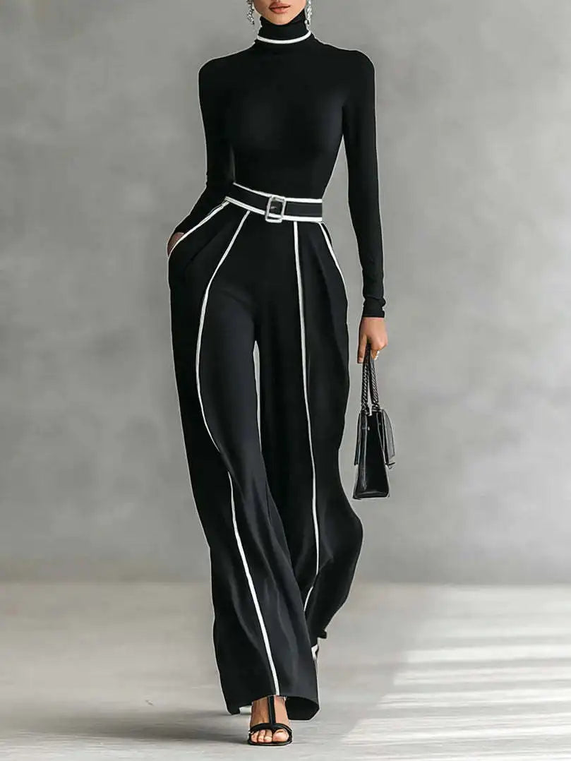 Winter Turtleneck Two-Piece Set