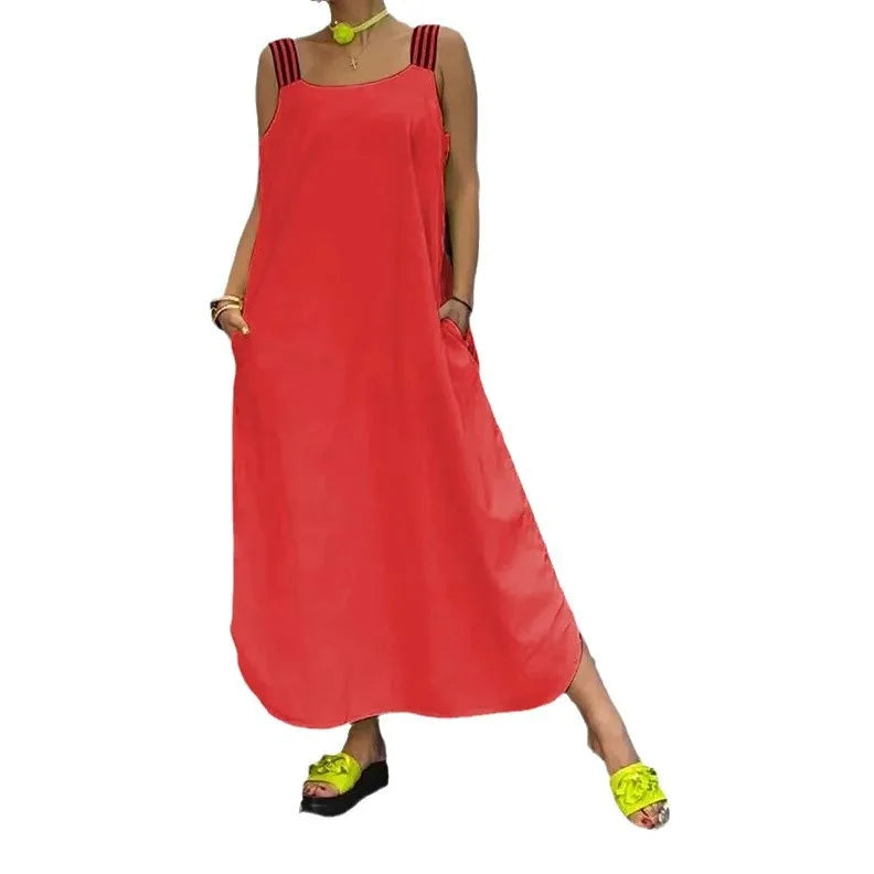 Casual Solid Color Summer Dress
