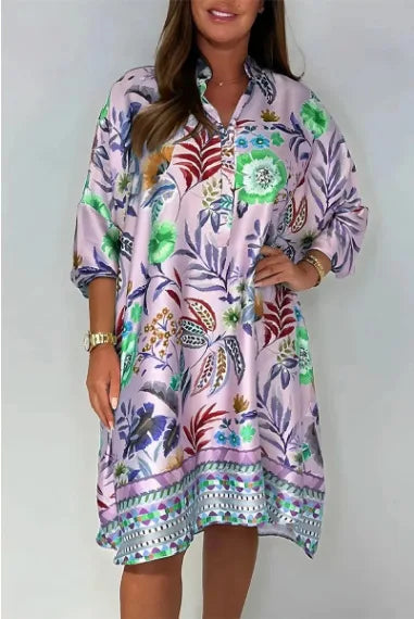 Boho Luxe V-Neck Beach Midi Dress Rich Allure