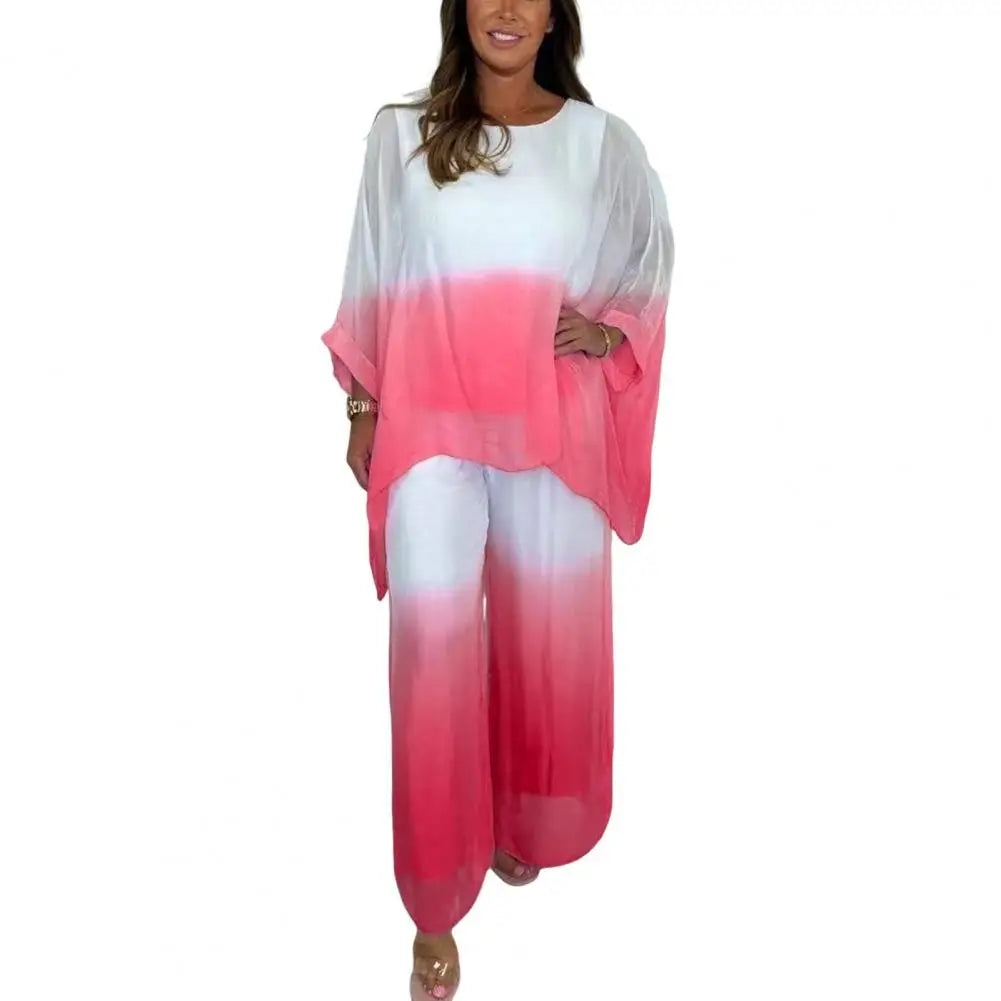 Chiffon Gradient Two-Piece Set Rich Allure