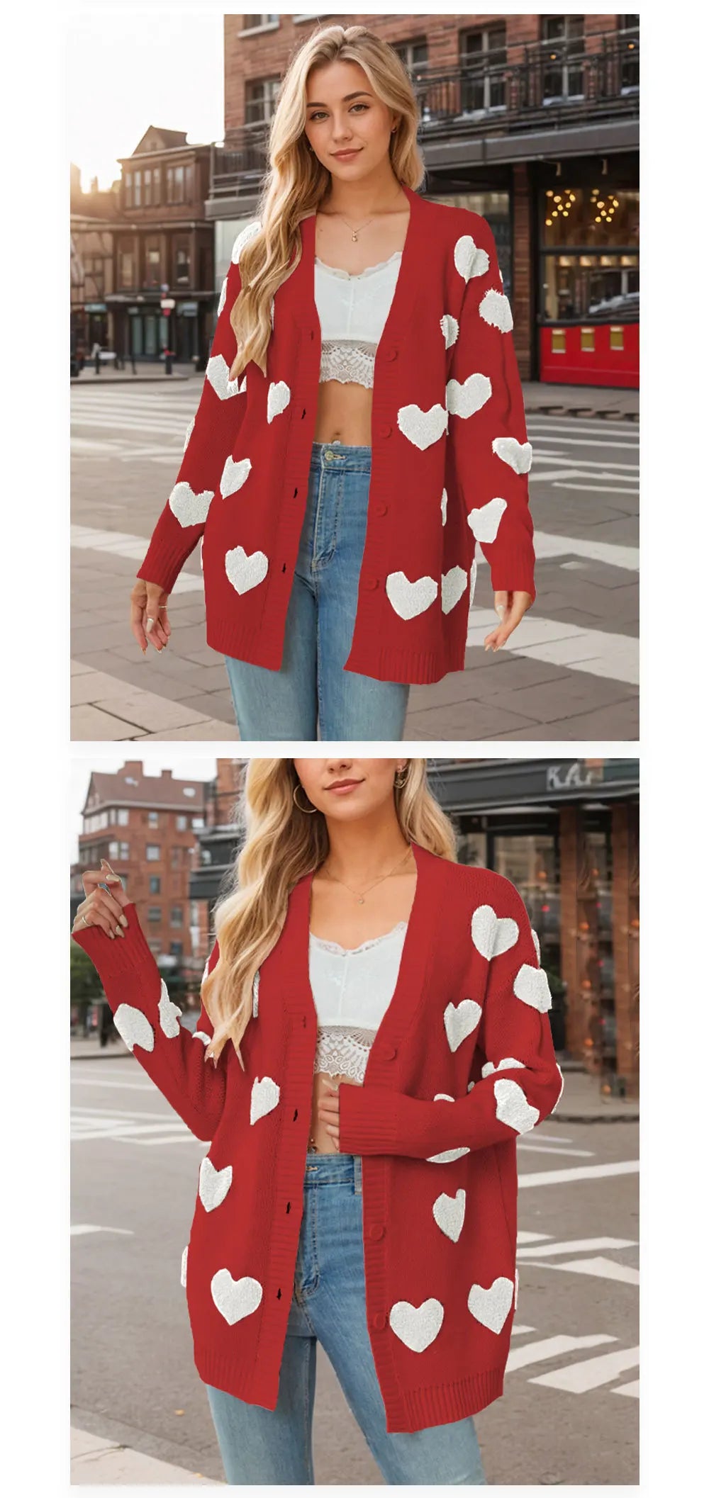 Love Knit V-Neck Long Cardigan